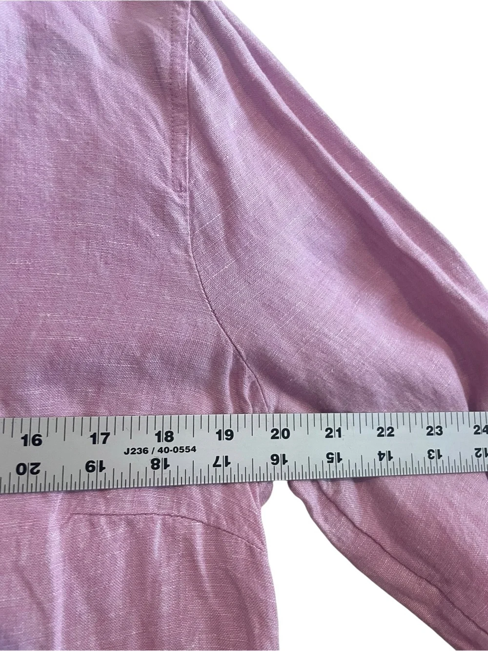 BAIRD McNUTT IRISH LINEN for J.CREW  Slim Collared Shirt Women's Sz 10 Pink